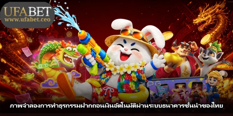 ภาพจำลองการทำธุรกรรมฝากถอนเงินอัตโนมัติผ่านระบบธนาคารชั้นนำของไทย ภาพจำลองการทำธุรกรรมฝากถอนเงินอัตโนมัติผ่านระบบธนาคารชั้นนำของไทย